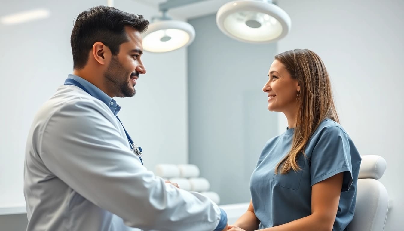 Erleben Sie Plastische Chirurgie Hamburg mit einem vertrauensvollen Arzt-Patienten-Gespräch.