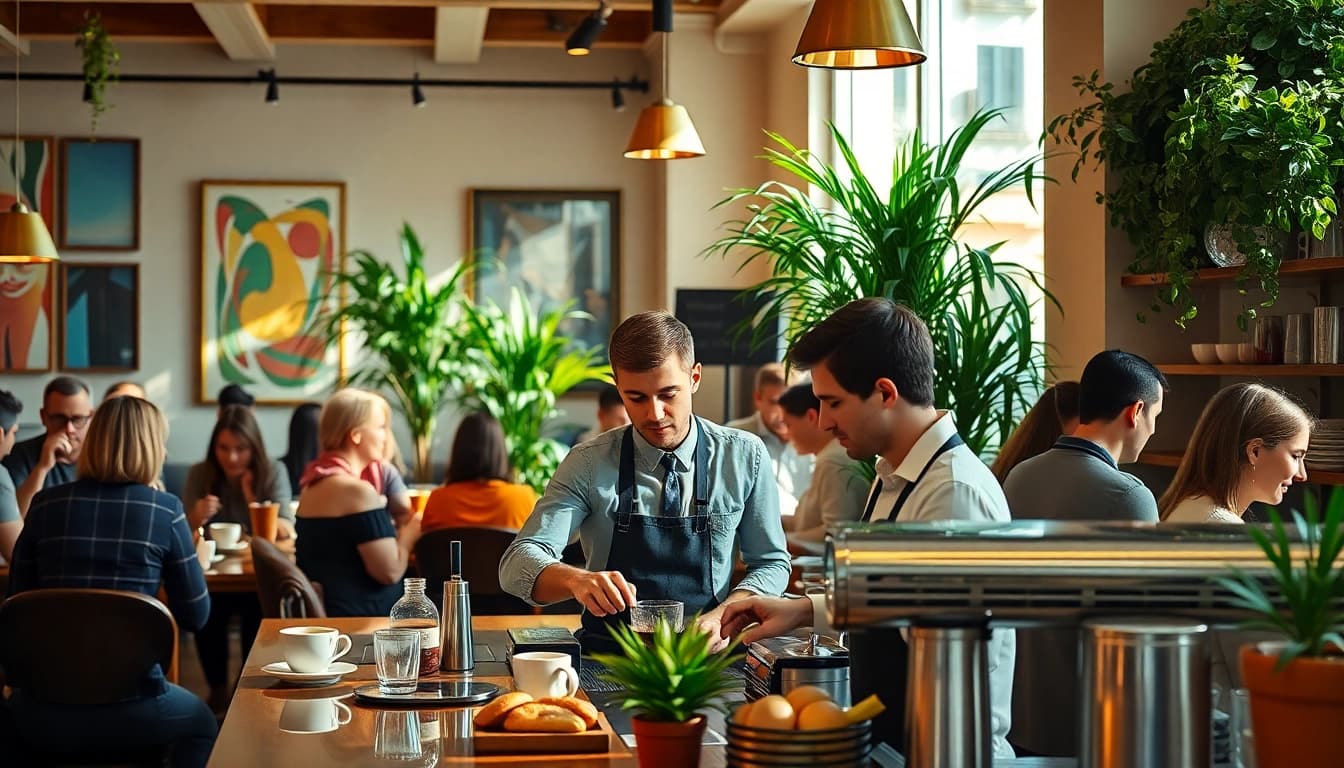 Genießen Sie köstlichen Kaffee im Coffee Shop Verband Lloret de Mar mit freundlicher Atmosphäre.