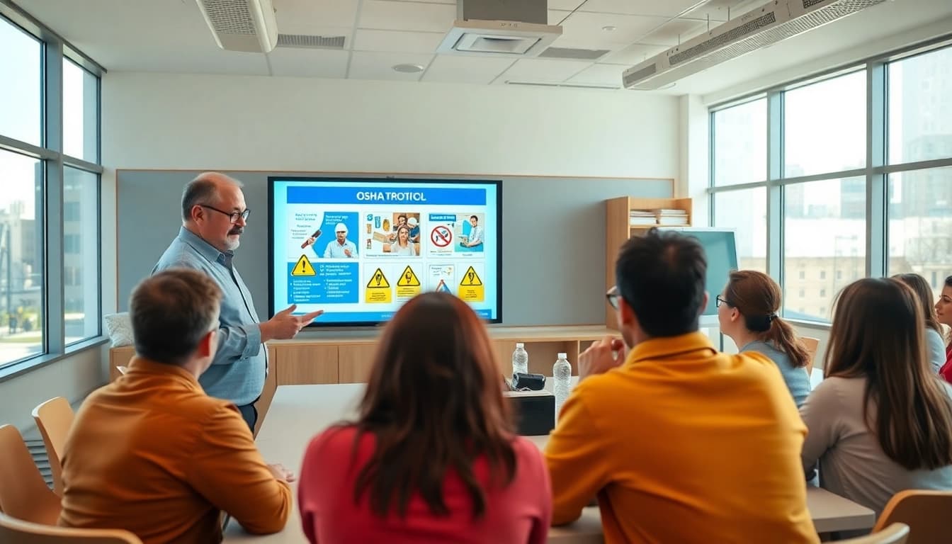 Participants engaged in OSHA training carolinas with a focus on safety education.