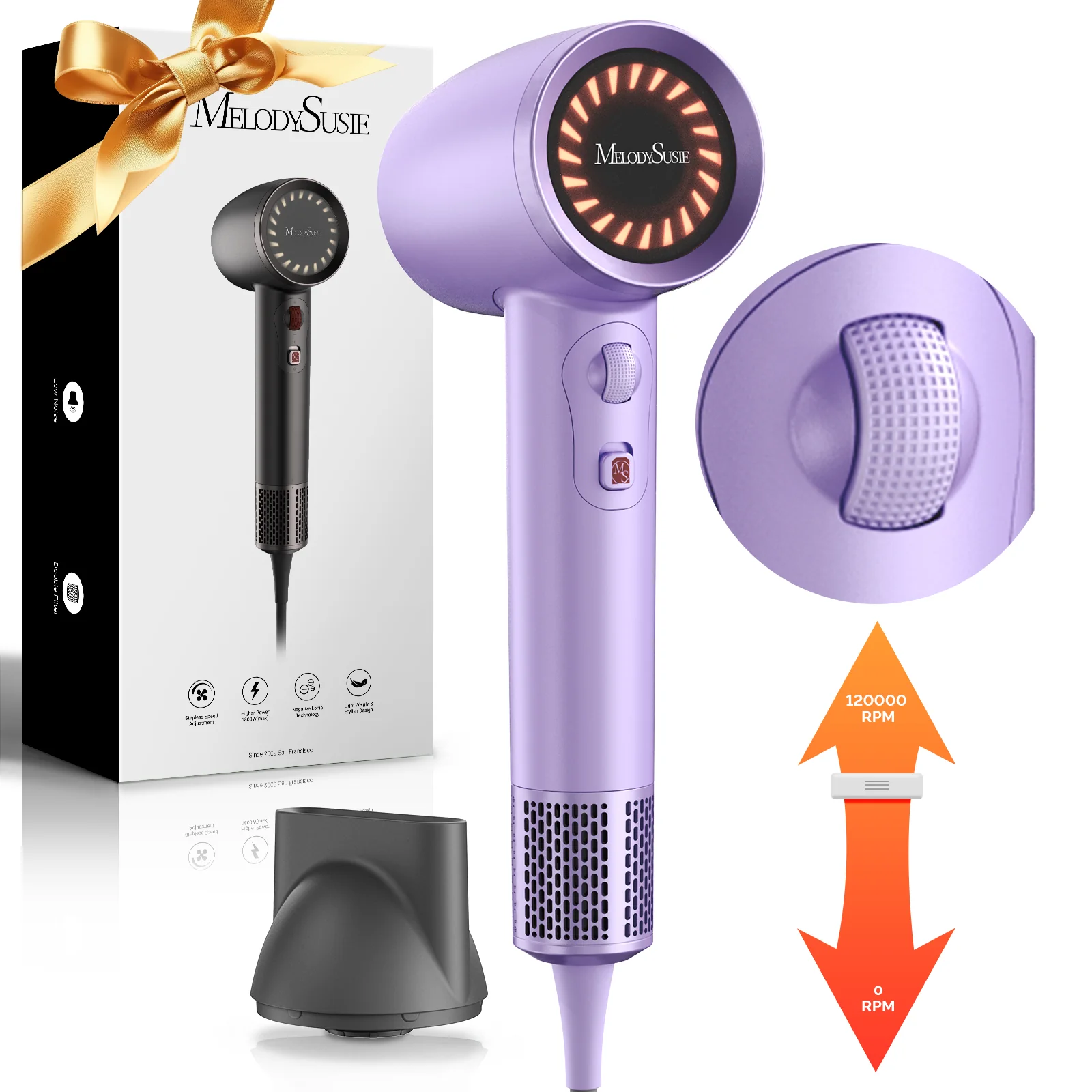 Hair Dryer Ionic with High-Speed Technology for Effortless Styling