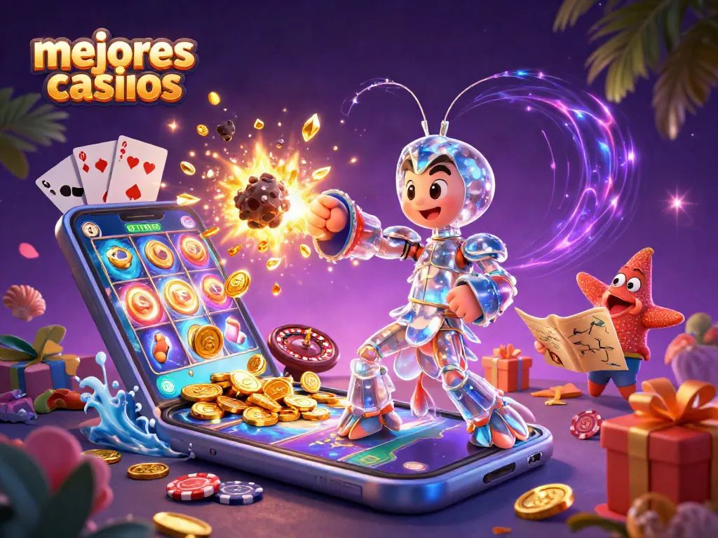 Mejores casinos con un galáctico camarón mantis luchando entre monedas y juegos atractivos.