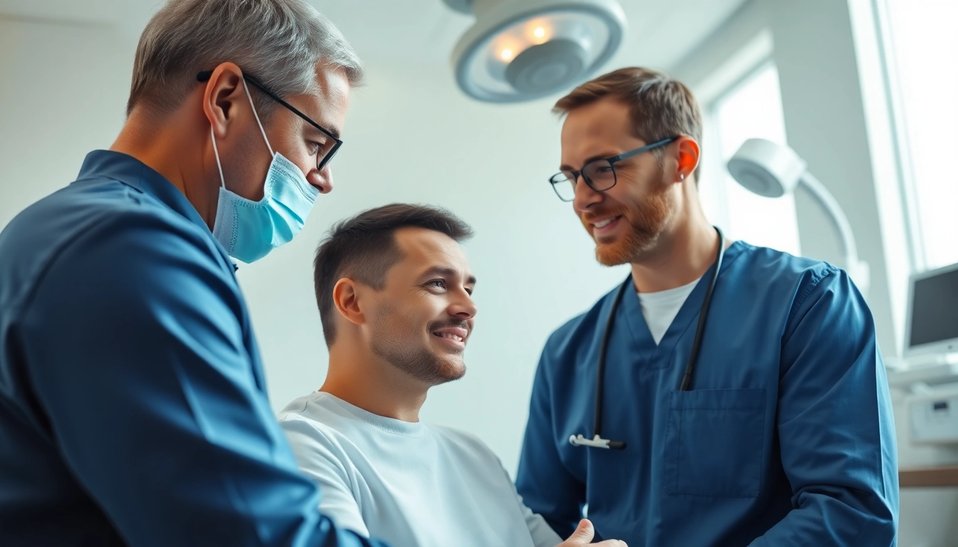 Hair transplant istanbul consultation in a modern clinic with a professional surgeon.