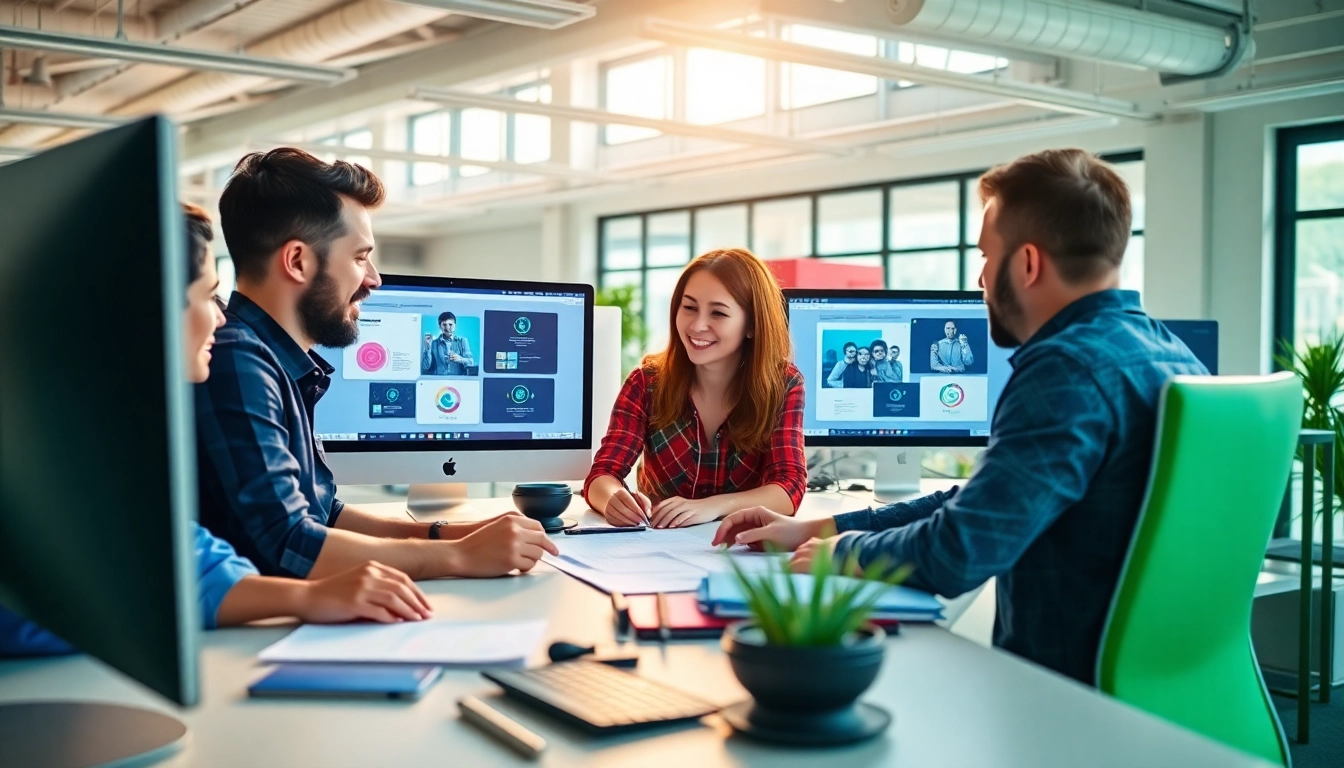 Webdesign Braunschweig: Kreatives Team arbeitet an modernen Webdesign-Projekten.