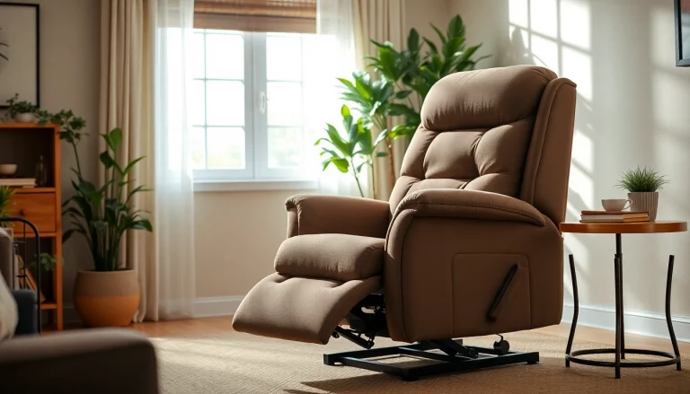 Premium Leather Lift Recliner With Heat And Massage Chairs