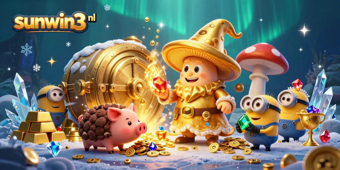 Win big at sunwin3 nl with a dazzling treasure scene featuring golden treasures and magical characters.