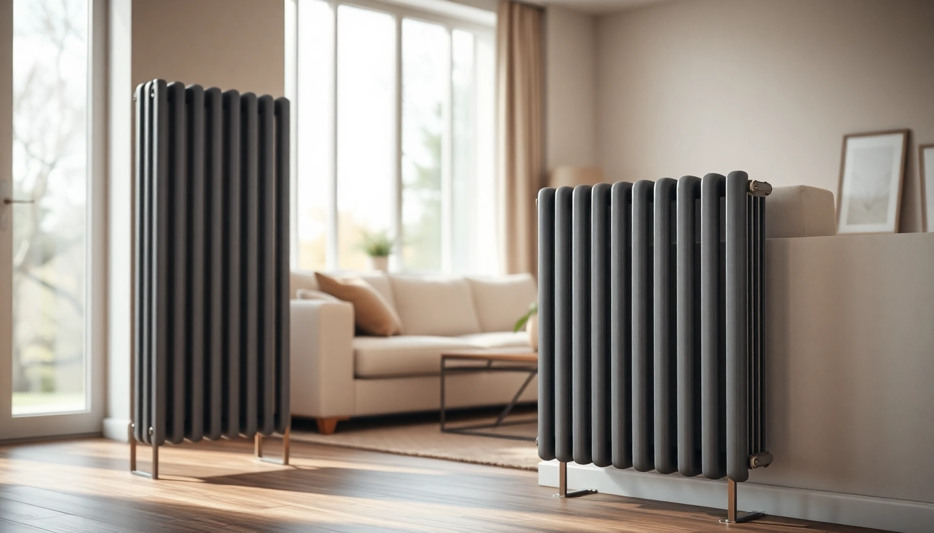 Sonni Heizkörper in modern Wohnraum mit stilvollem Design und natürlichem Licht.