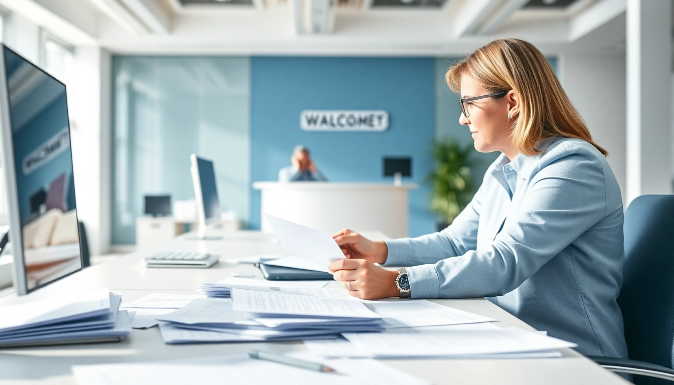 No hassle warranty claims executed effortlessly in a professional office environment.