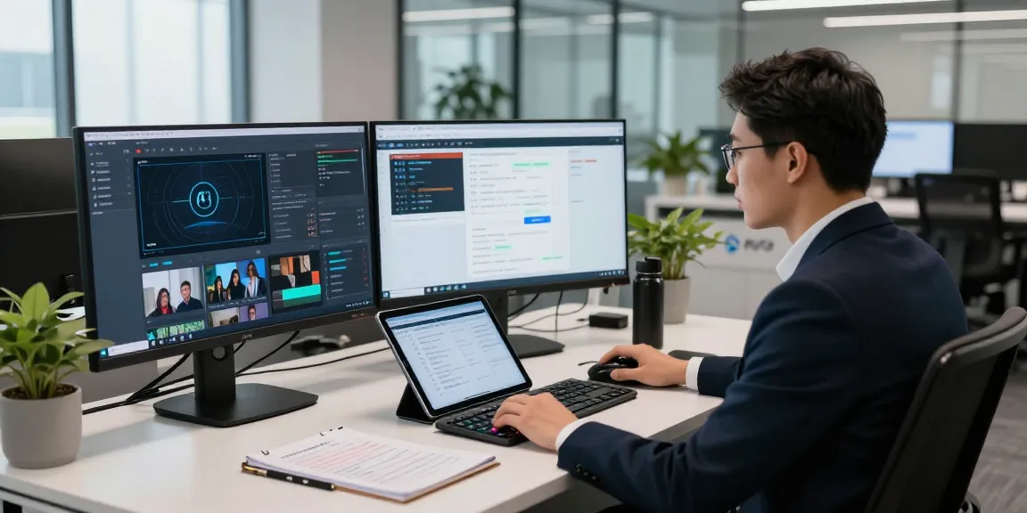 Real-time content moderation scene with ai detector technology in action