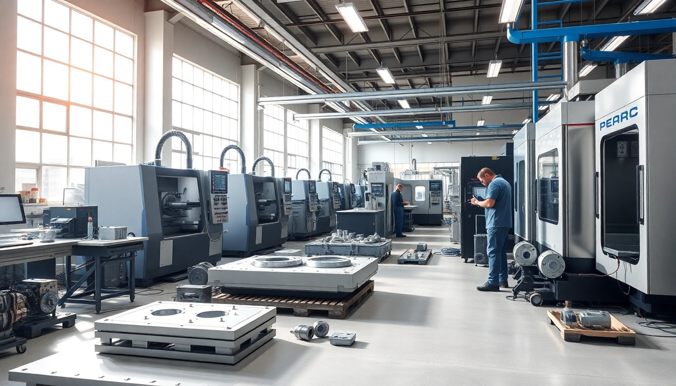CNC machining precision at Chiheng Custom CNC Machining workshop showcasing advanced machinery.