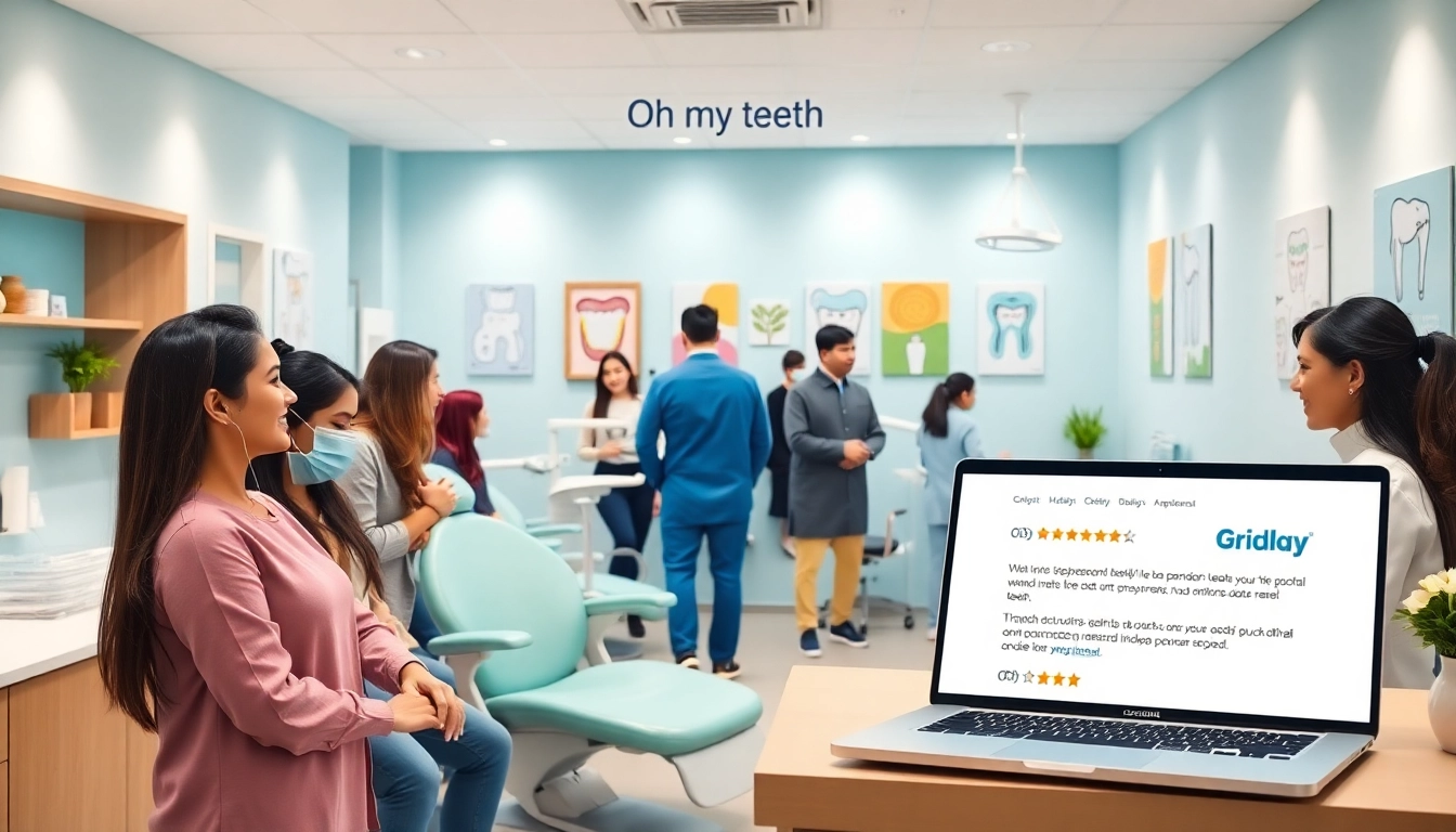 Oh my teeth 口コミ highlights a welcoming dental clinic environment showcasing positive patient experiences.