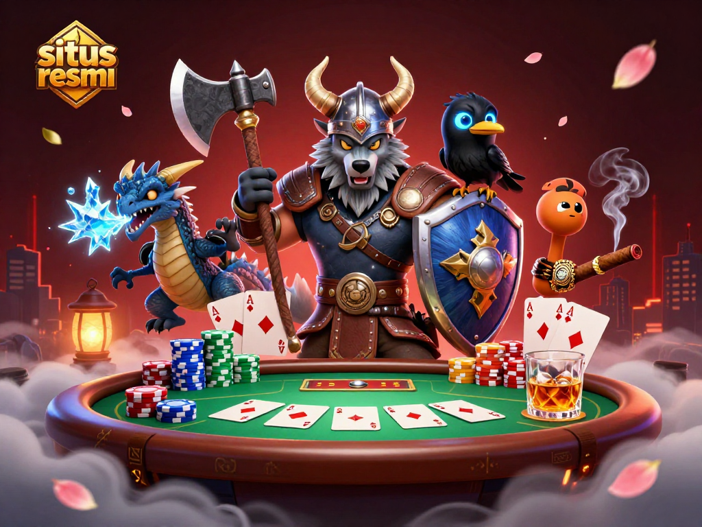 Experience action-packed gaming on a situs resmi with animated characters mastering bets.