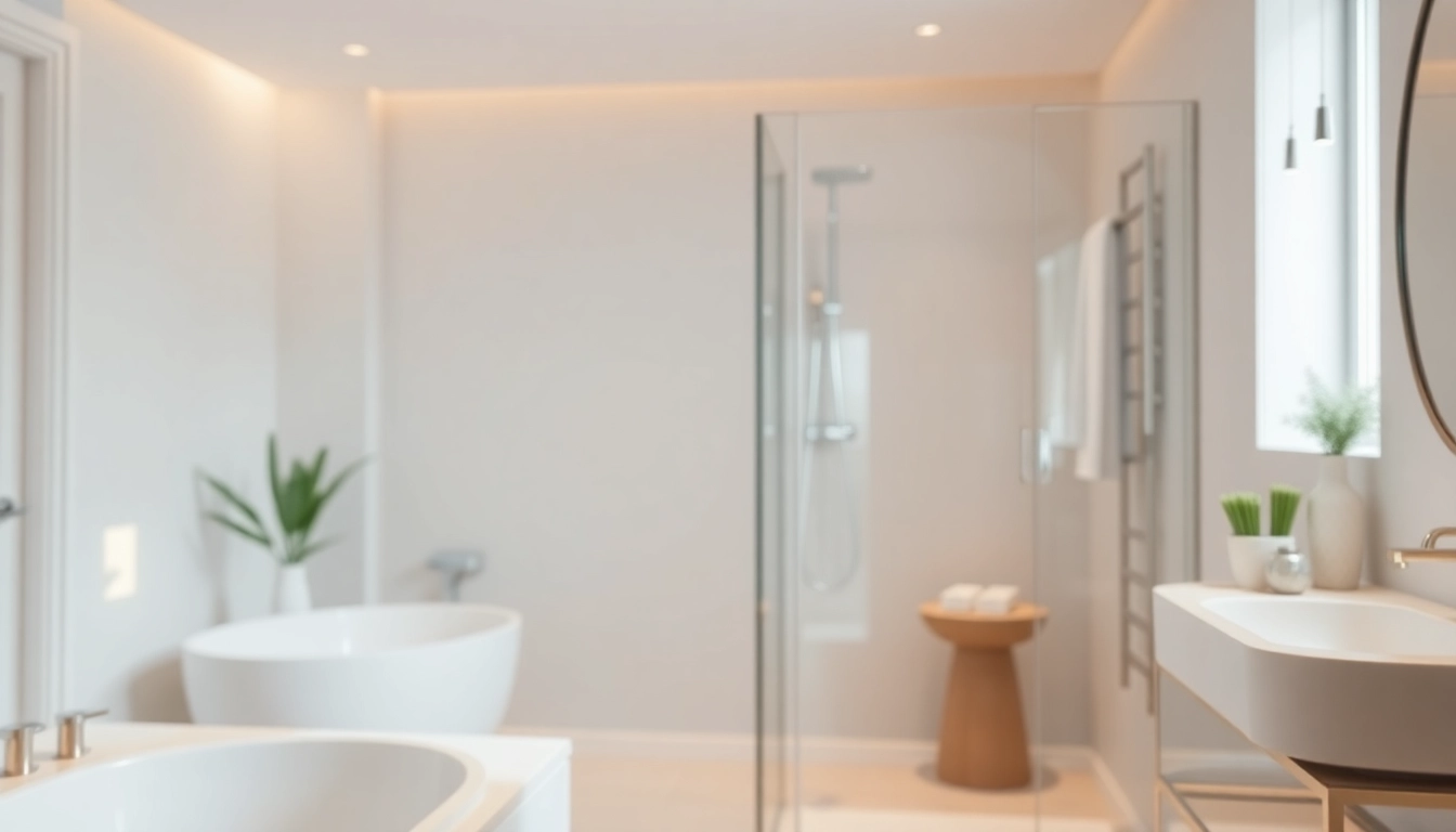 Aménagez votre salle de bain avec les produits de sunny showers france pour une touche élégante.