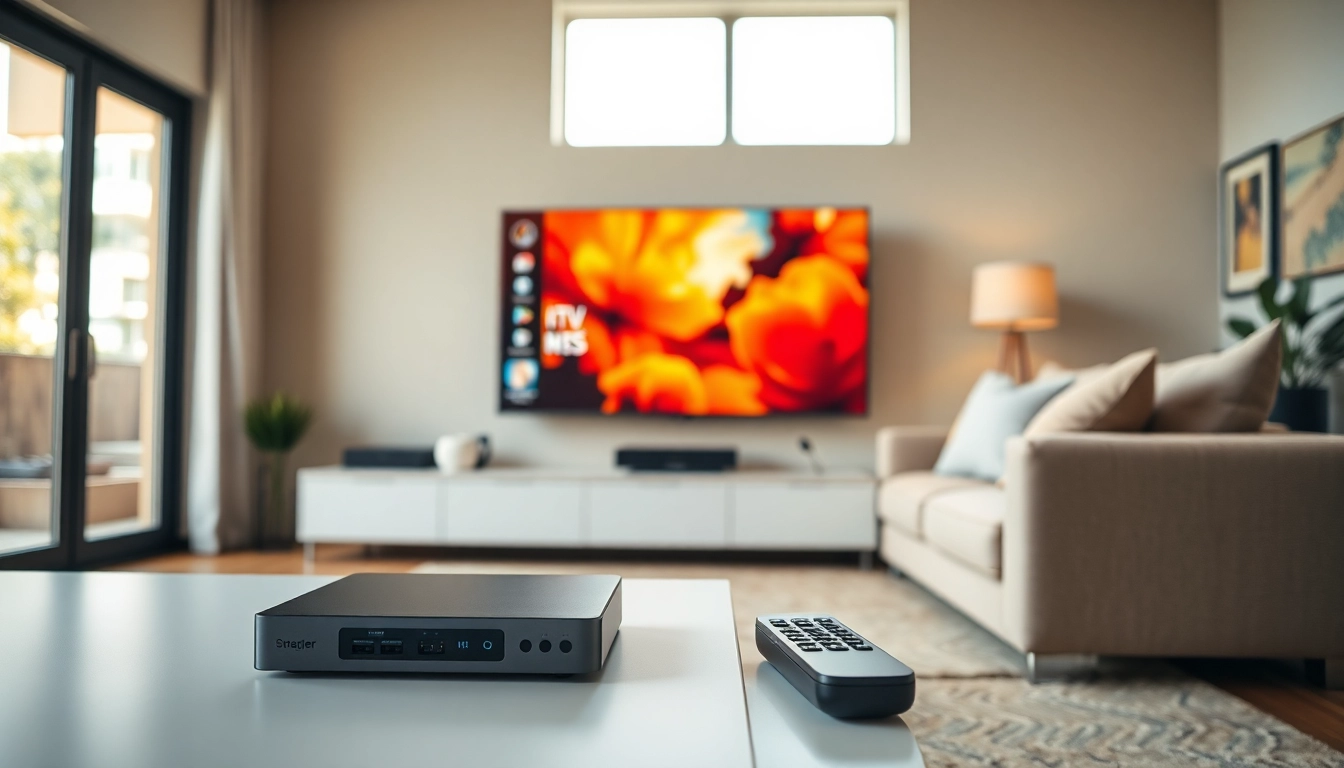 Experience seamless streaming with iptv smarters in a cozy living room setup.