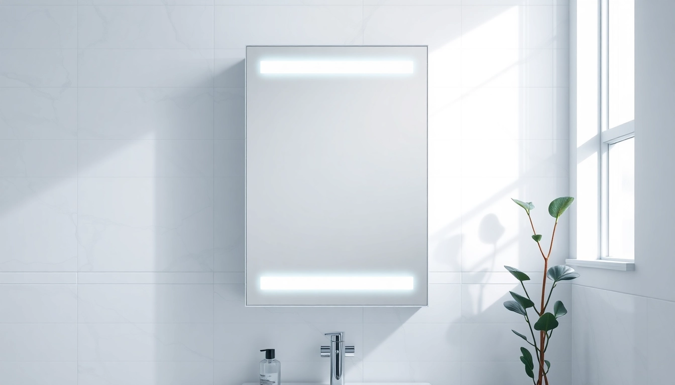 Transform your space with this bathroom cabinet with mirror and light, showcasing elegant design and modern functionality.