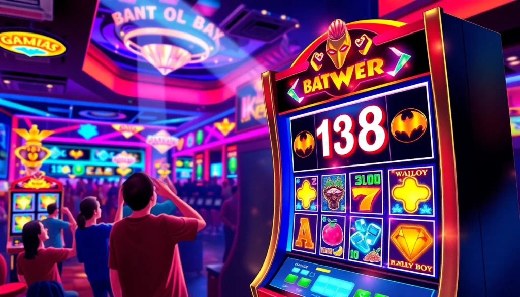 Menangkan hadiah besar dengan batman138 slot dalam suasana kasino yang penuh warna.