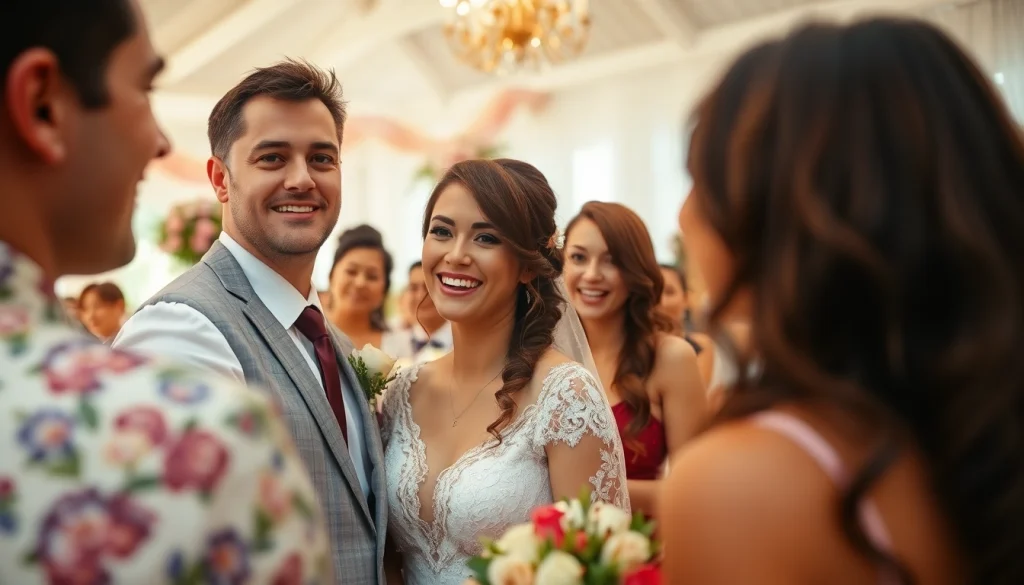 Tampa photographer Aziz capturing joyful wedding moments with warm tones.