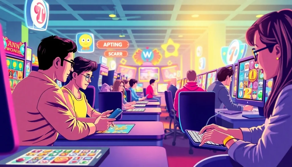 Experience Jalwa win with engaged players enjoying online gaming on multiple devices.