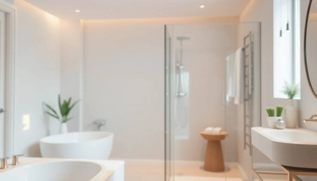 Aménagez votre salle de bain avec les produits de sunny showers france pour une touche élégante.