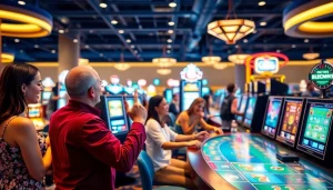 Experience the excitement of the best online casinos Canada through a lively casino scene with enthusiastic players.