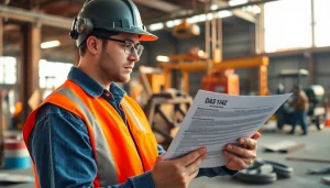 Understand the DAS 142 form as a construction worker reviews it on-site.