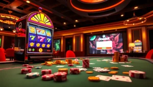 Experience the thrill of doaslot login with vibrant casino visuals and exciting slot games.