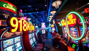 เล่น 918kiss slot ในบรรยากาศคาสิโนสดที่เต็มไปด้วยแสงสีเสียง