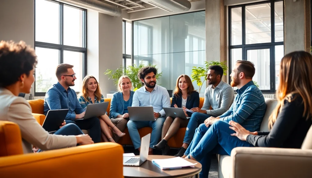 Engage in a business coaching service session showcasing teamwork and collaboration.