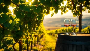 Savor exquisite flavors at Sacramento Wineries surrounded by lush vineyards and rustic charm.