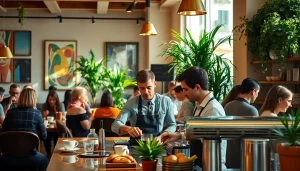 Genießen Sie köstlichen Kaffee im Coffee Shop Verband Lloret de Mar mit freundlicher Atmosphäre.