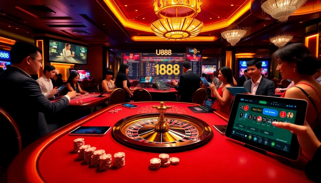 Experience U888's thrilling casino action with vibrant games and strategic betting elements.