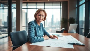 Unlock founder leadership insights with a confident business leader in a modern office.