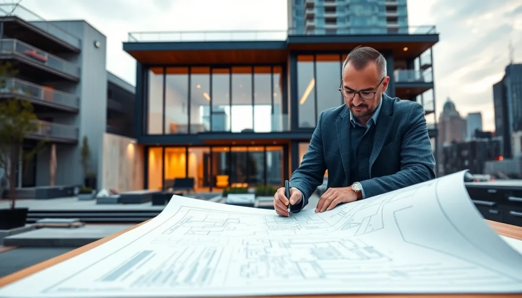 The design session of a Residential Architect Boston focusing on modern home plans and urban projects.