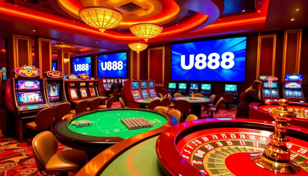 Experience thrilling gameplay at U888 with vibrant slots and engaging dealers.