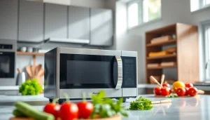 Using a Microwave Oven to prepare delicious meals in a modern kitchen.