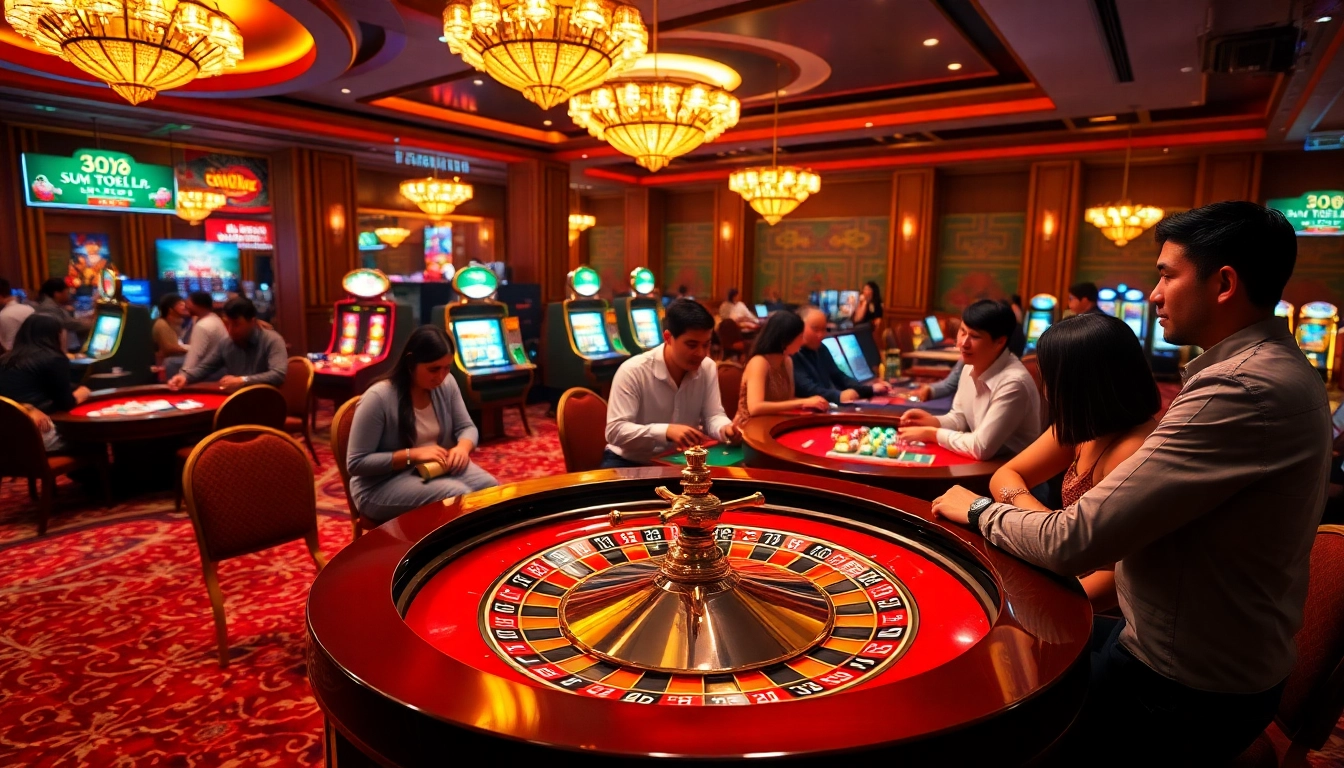 Rasakan sensasi Sumo Togel saat para pemain menikmati permainan yang hidup di kasino mewah.