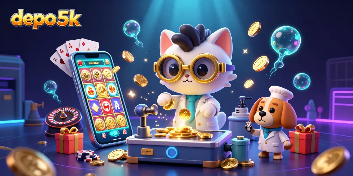 Experience thrilling wins at depo 5k with dynamic slot games and vibrant casino elements.