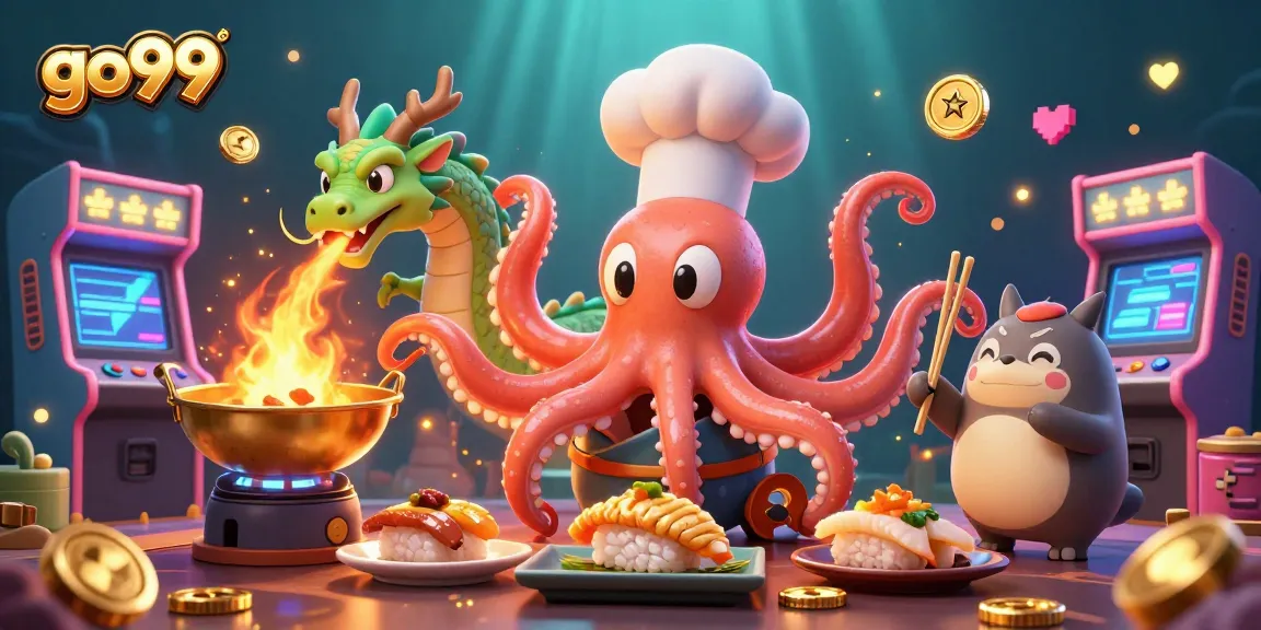 Experience thrilling gameplay at go99 with a vibrant 3D illustration showcasing casino excitement.