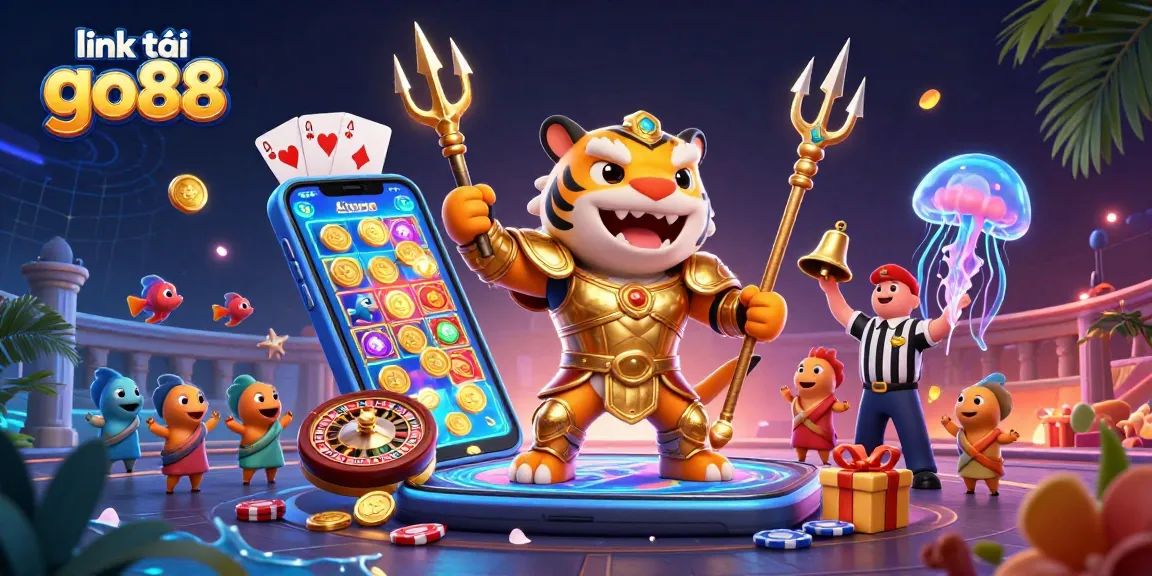 Experience exciting gameplay with link tải go88 featuring a fierce tiger shark and thrilling casino elements.