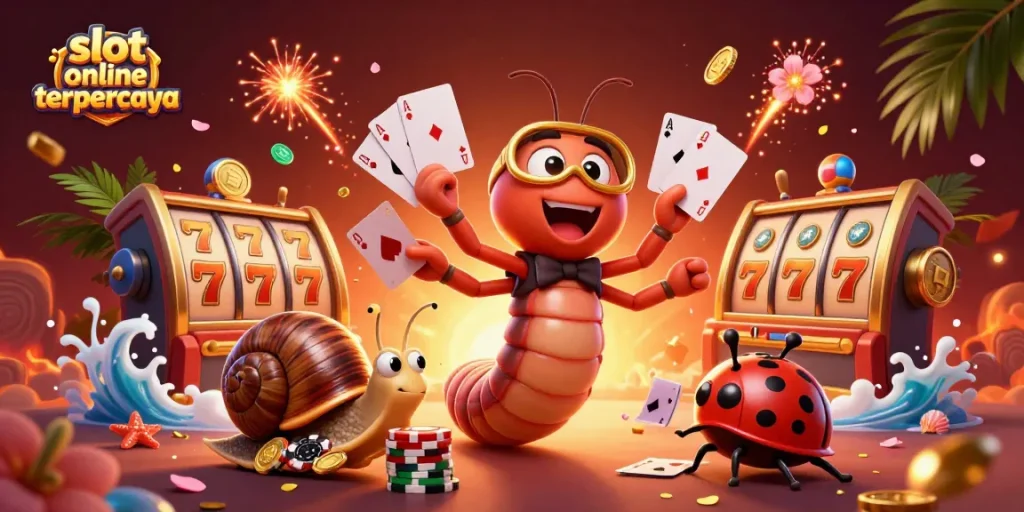Menangkan permainan di slot online terpercaya dengan dealer yang beragam dan elemen keberuntungan yang bersinar.